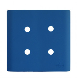 Placa p/ 4 Furos 4x4 - Novara Azul Fosco